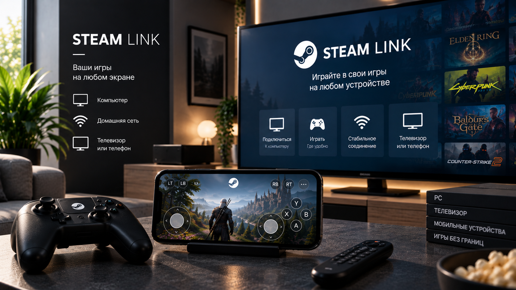 Как настроить Steam Link