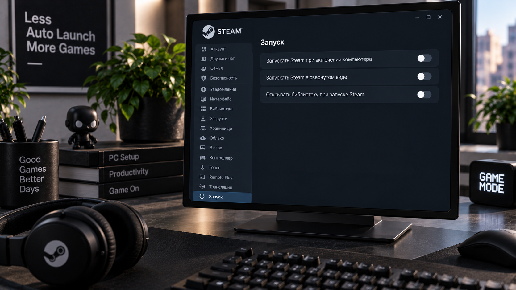 Как отключить автозапуск Steam