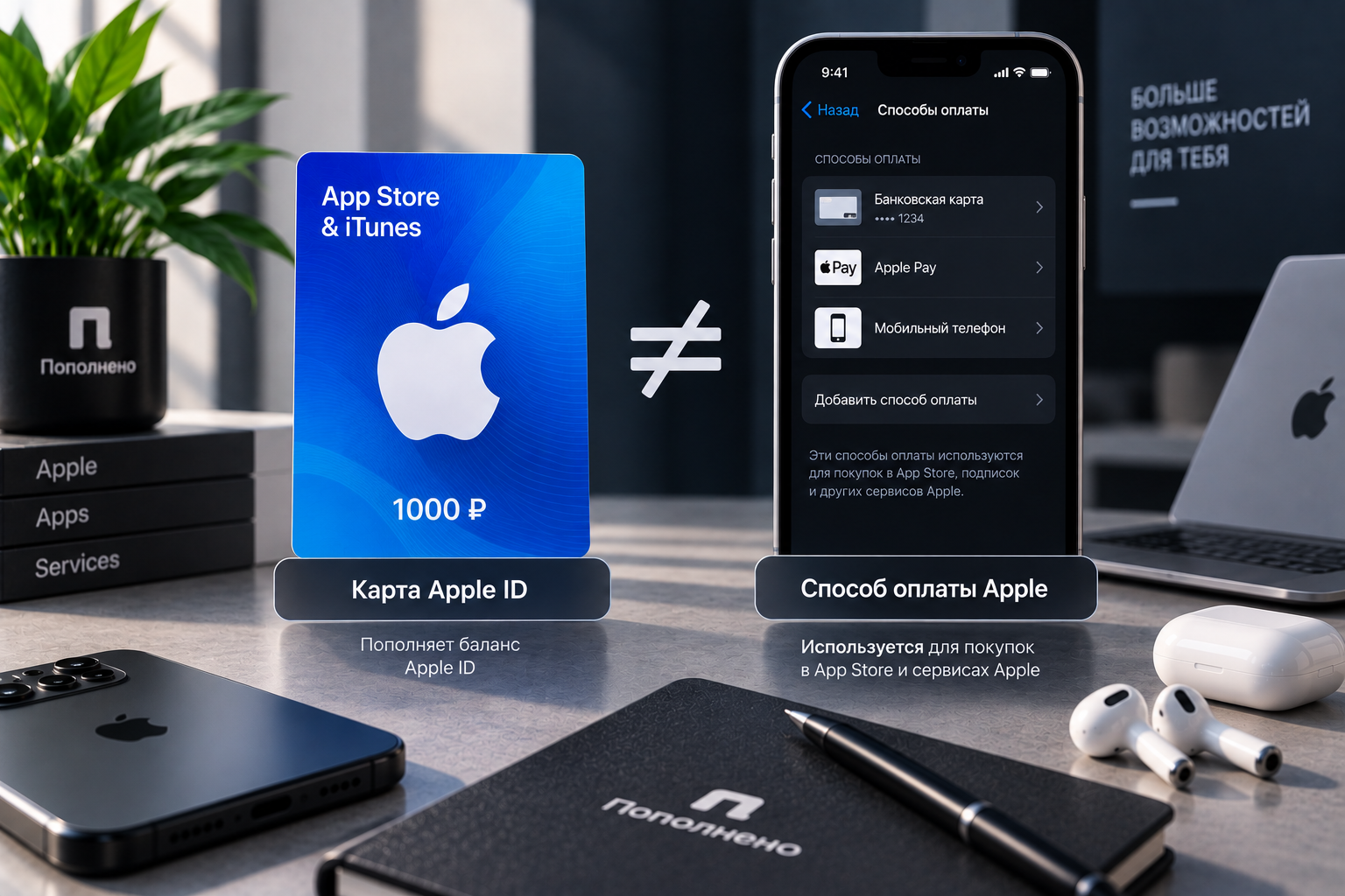 Карта Apple ID