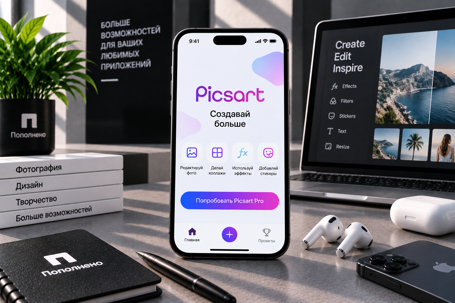 Как оплатить Picsart на iPhone из России в 2026 году