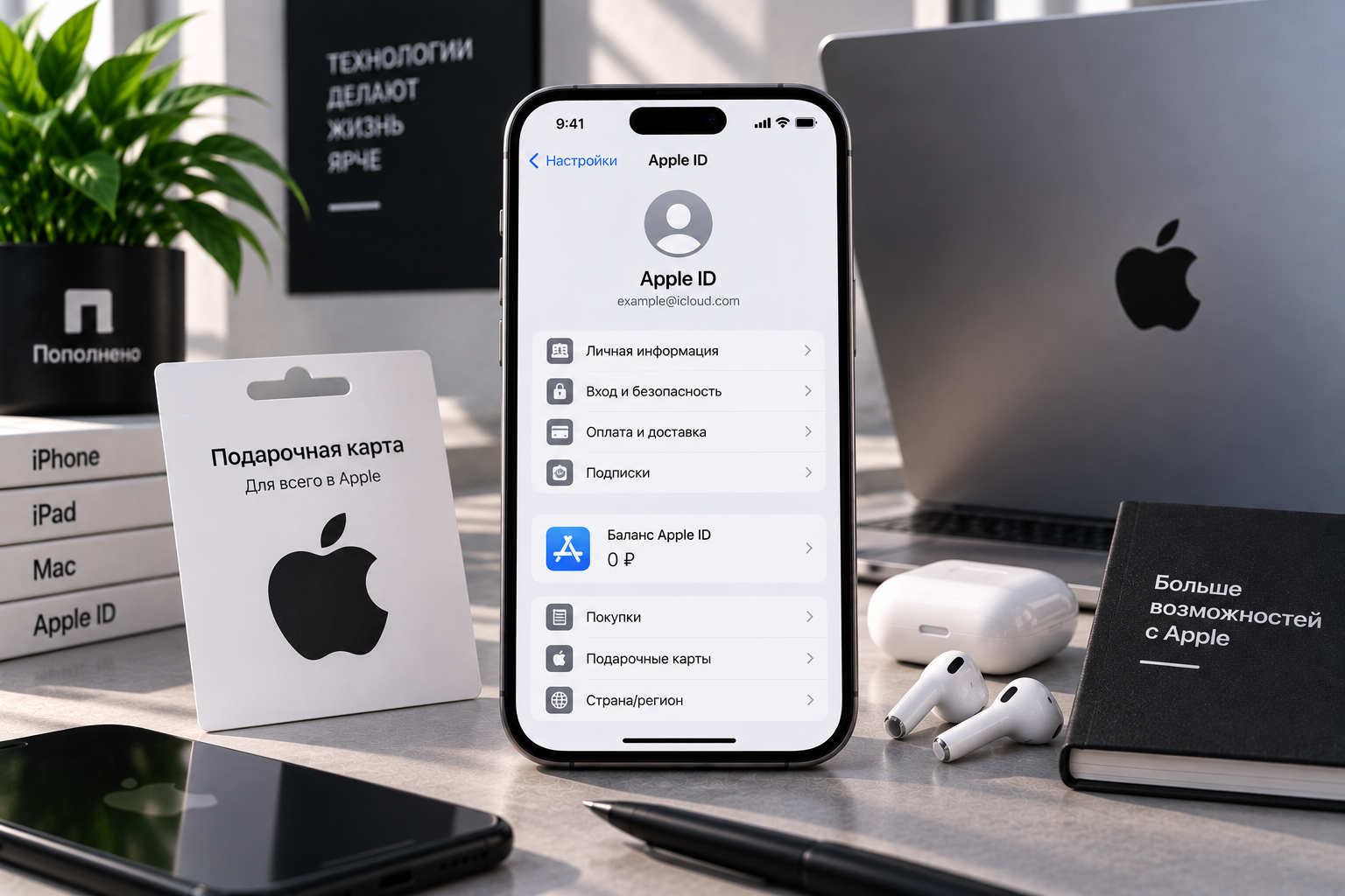 Баланс Apple ID не обновился